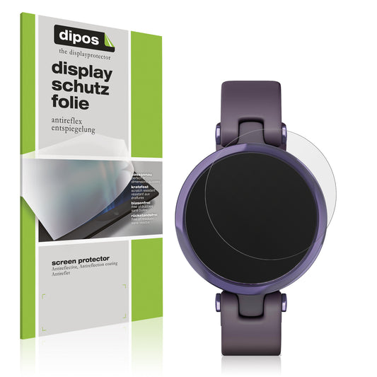 Matte Displayschutzfolie von dipos passend für Garmin Lily Sport Smartwatch, präziser Zuschnitt und blasenfrei montiert