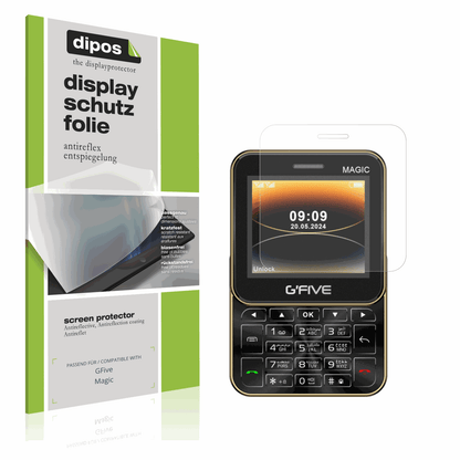 Matte Displayschutzfolie von dipos passend für GFive Magic, präziser Zuschnitt und blasenfrei montiert