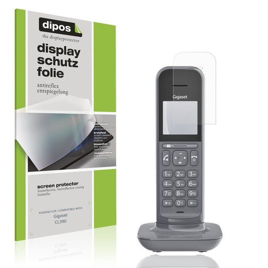 Matte Displayschutzfolie von dipos passend für Gigaset CL390, präziser Zuschnitt und blasenfrei montiert