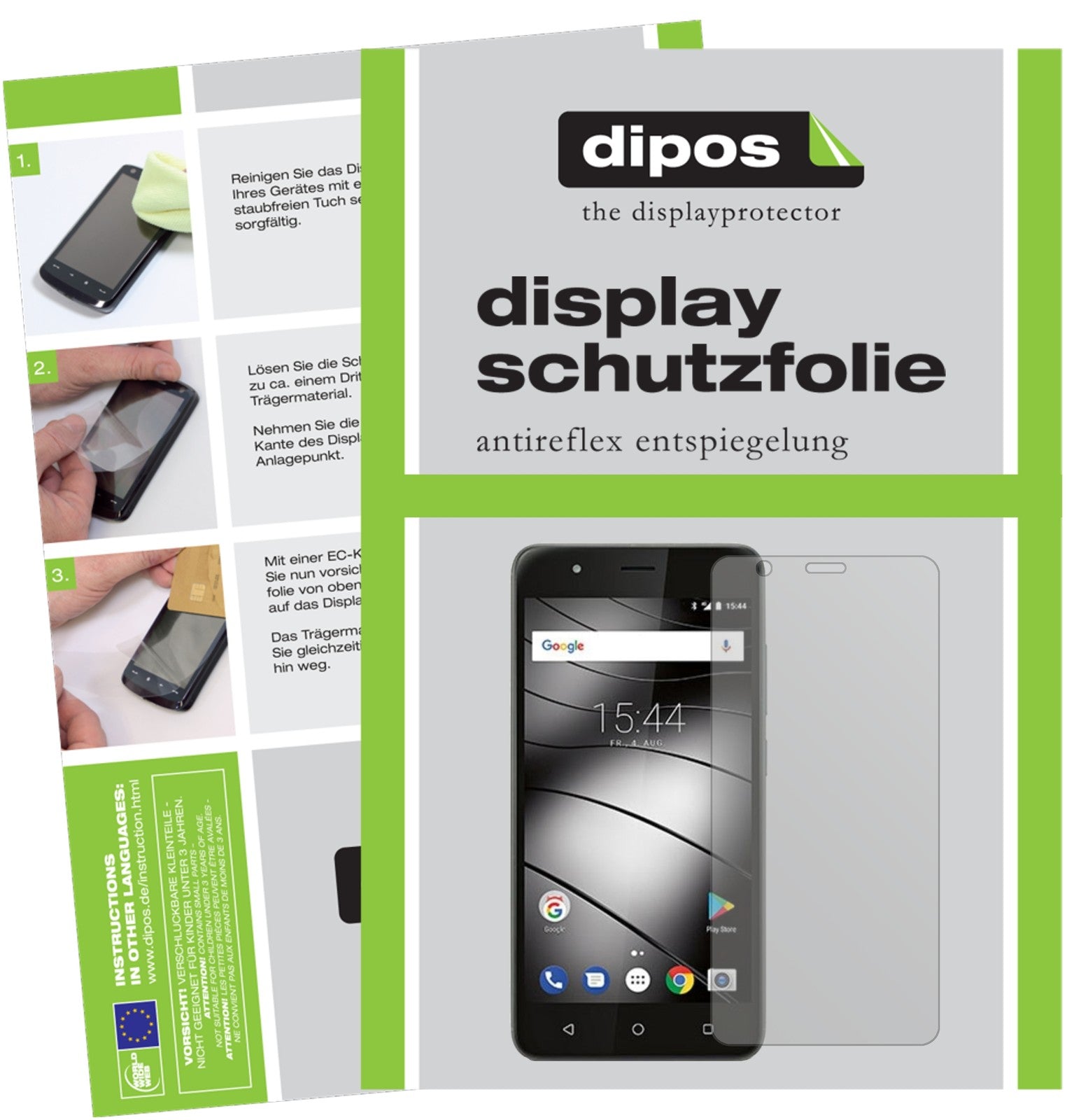 Matte Displayschutzfolie von dipos passend für Gigaset GS270, präziser Zuschnitt und blasenfrei montiert