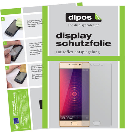 Matte Displayschutzfolie von dipos passend für Gionee Steel 2, präziser Zuschnitt und blasenfrei montiert