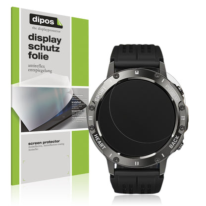 Matte Displayschutzfolie von dipos passend für Timu S81 1.39 Zoll, präziser Zuschnitt und blasenfrei montiert