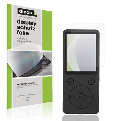 Matte Displayschutzfolie von dipos passend für Gleisa M8, präziser Zuschnitt und blasenfrei montiert
