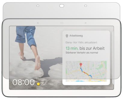Matte Displayschutzfolie von dipos passend für Google Nest Hub, präziser Zuschnitt und blasenfrei montiert