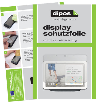 Matte Displayschutzfolie von dipos passend für Google Nest Max, präziser Zuschnitt und blasenfrei montiert