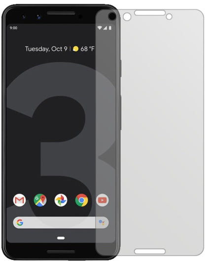 Matte Displayschutzfolie von dipos passend für Google Pixel 3, präziser Zuschnitt und blasenfrei montiert