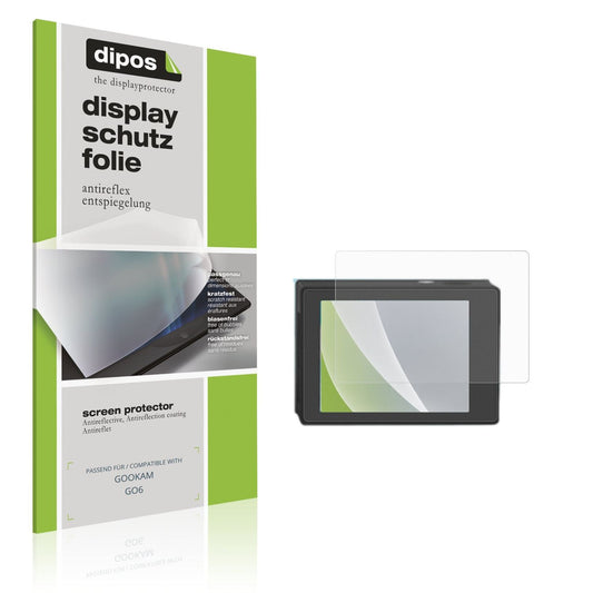 Matte Displayschutzfolie von dipos passend für GOOKAM GO6, präziser Zuschnitt und blasenfrei montiert