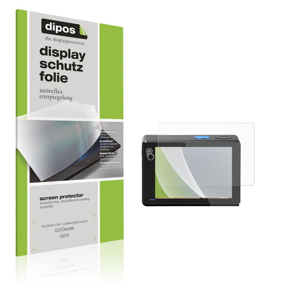 Matte Displayschutzfolie von dipos passend für GOOKAM GO9, präziser Zuschnitt und blasenfrei montiert