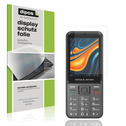 Matte Displayschutzfolie von dipos passend f�r Gotze Jensen GFE320, pr�ziser Zuschnitt und blasenfrei montiert