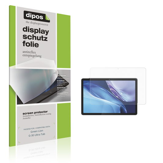 Matte Displayschutzfolie von dipos passend für Green Lion G-30 Ultra Tab, präziser Zuschnitt und blasenfrei montiert