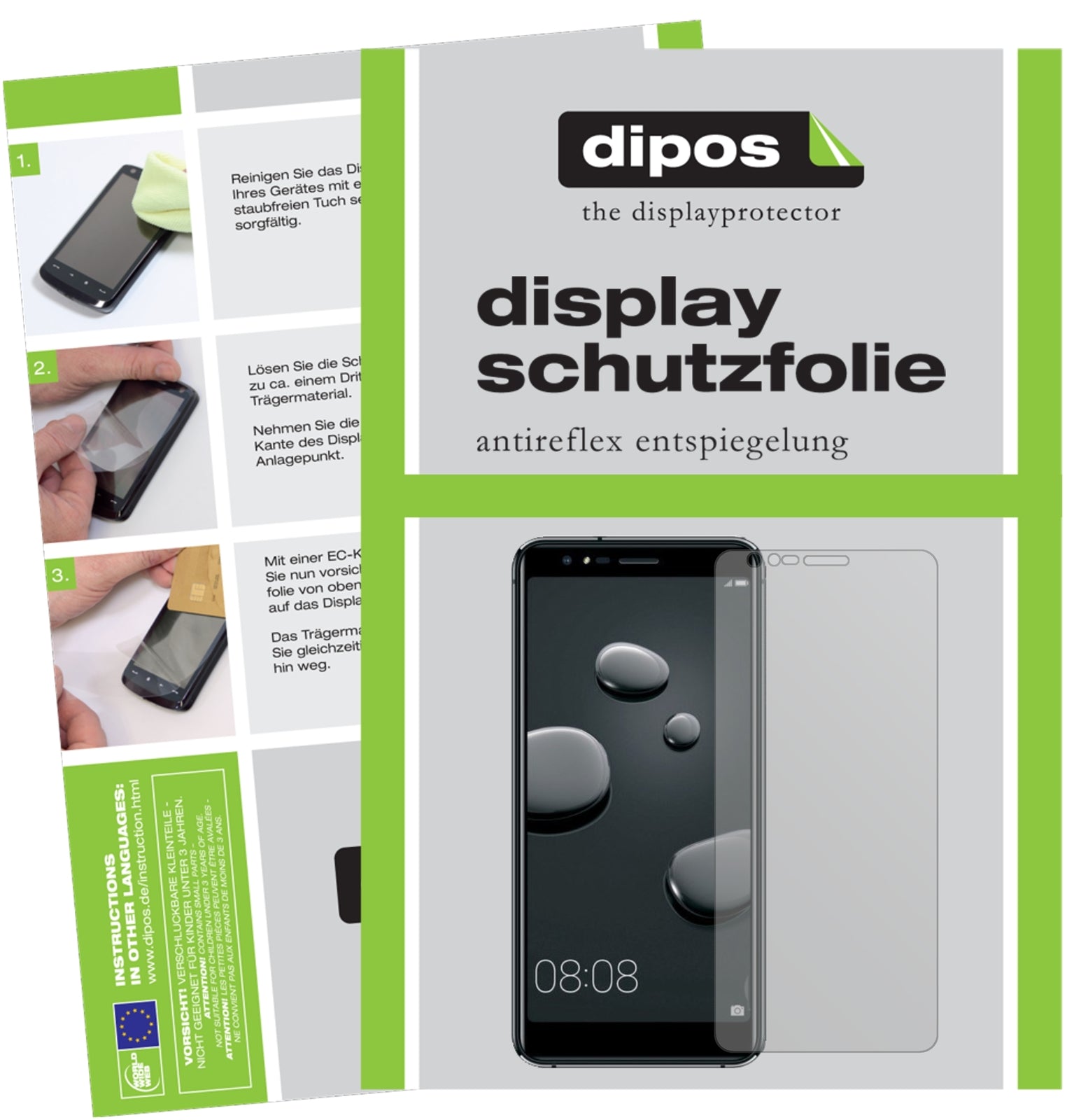 Matte Displayschutzfolie von dipos passend für Haier P10, präziser Zuschnitt und blasenfrei montiert