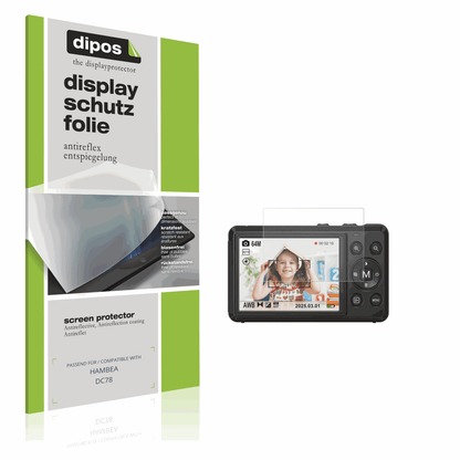 Matte Displayschutzfolie von dipos passend für HAMBEA DC78, präziser Zuschnitt und blasenfrei montiert