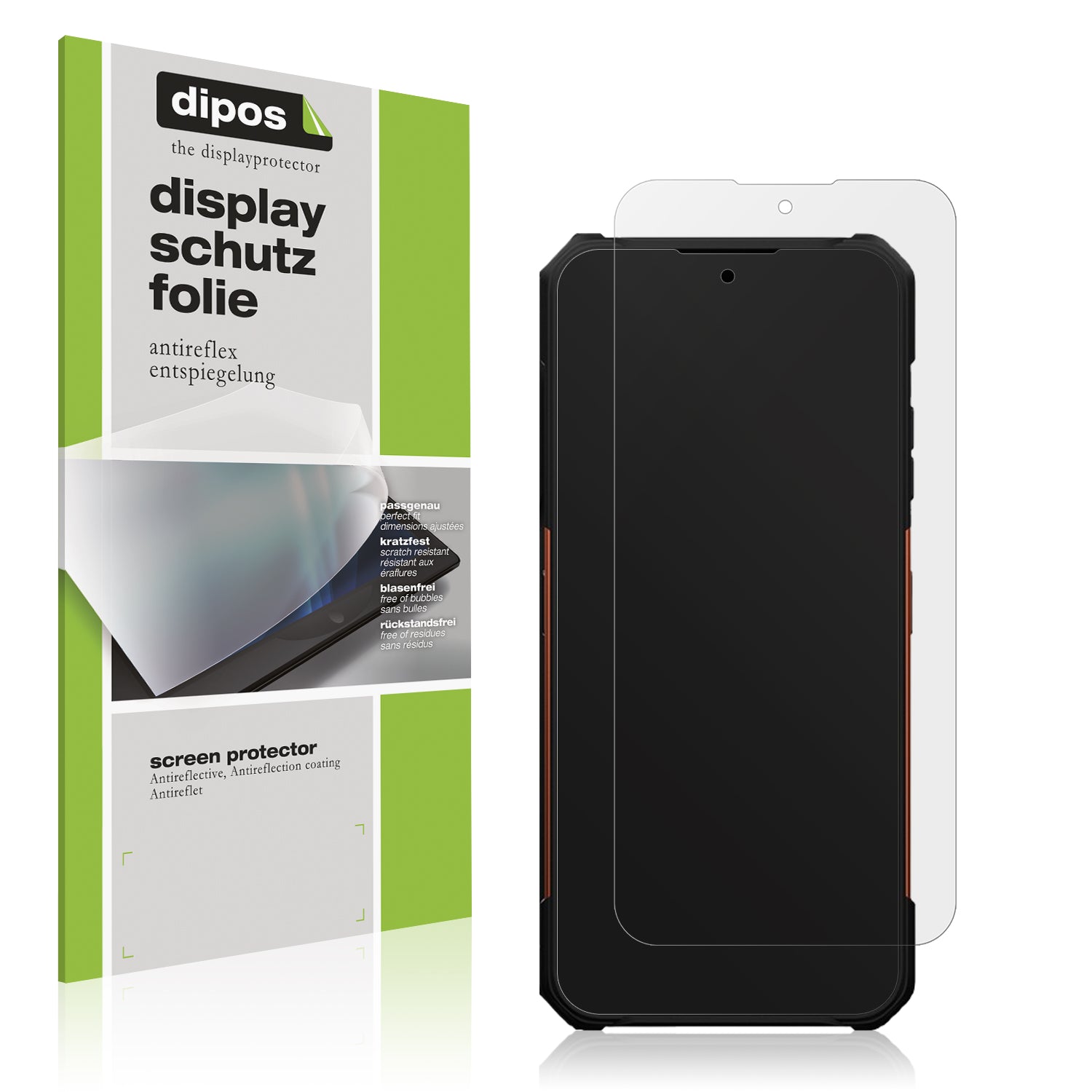 Matte Displayschutzfolie von dipos passend für Hammer Construction 2 5G, präziser Zuschnitt und blasenfrei montiert