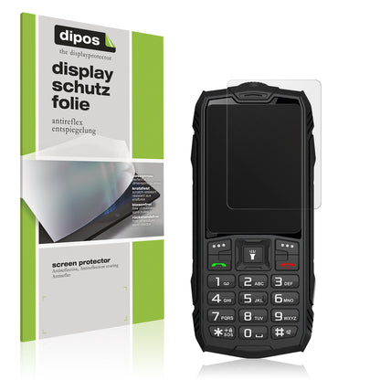 Matte Displayschutzfolie von dipos passend für Hammer H Basalt, präziser Zuschnitt und blasenfrei montiert