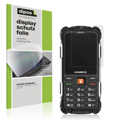Matte Displayschutzfolie von dipos passend für Hammer H Forge, präziser Zuschnitt und blasenfrei montiert