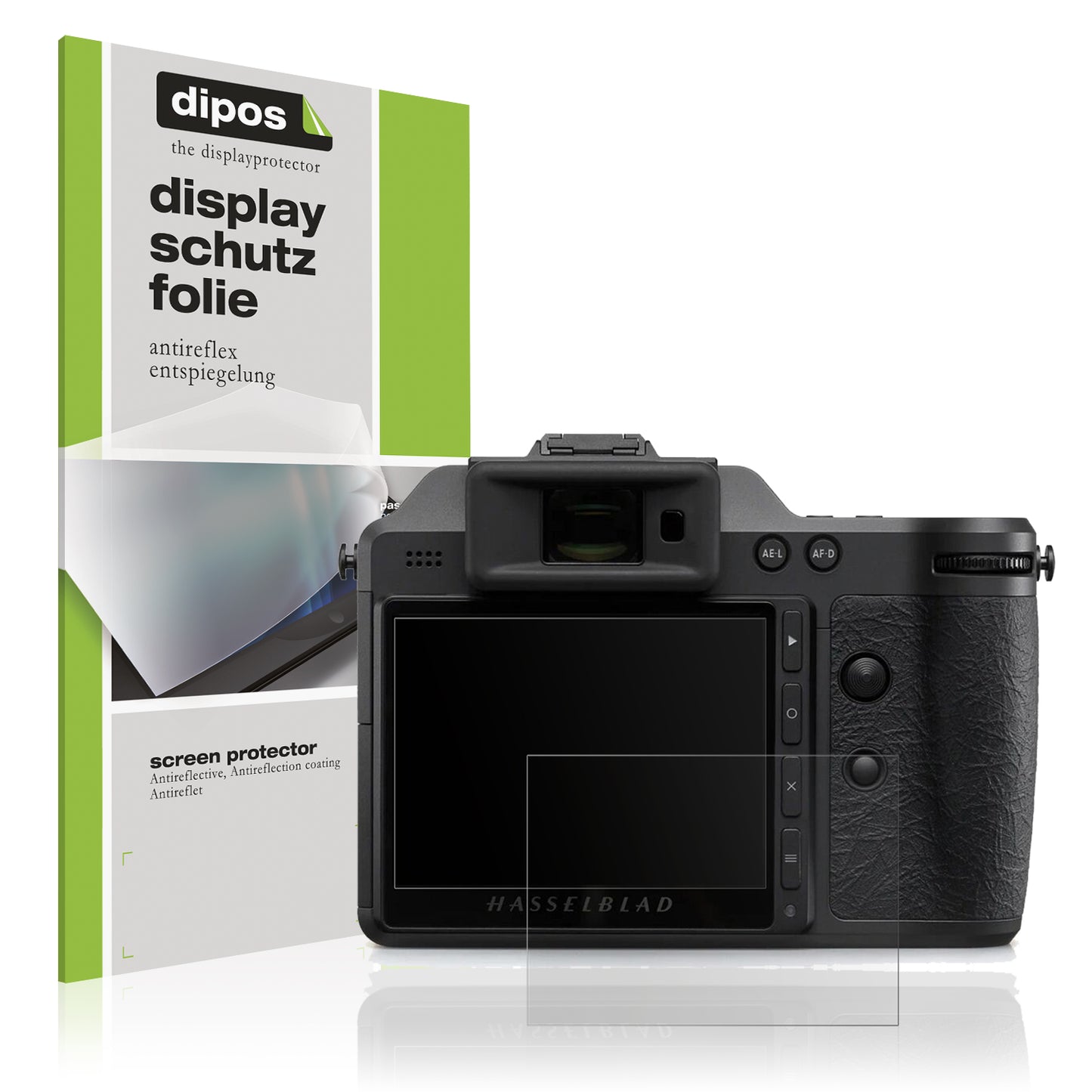 Matte Displayschutzfolie von dipos passend für Hasselblad X2D II, präziser Zuschnitt und blasenfrei montiert