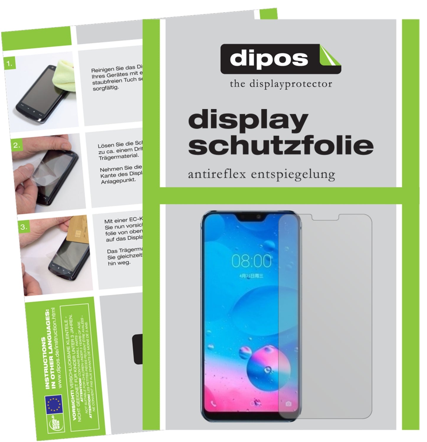 Matte Displayschutzfolie von dipos passend für Hisense H20, präziser Zuschnitt und blasenfrei montiert