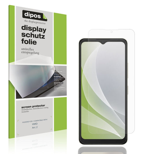 Matte Displayschutzfolie von dipos passend für HMD Arc 2, präziser Zuschnitt und blasenfrei montiert
