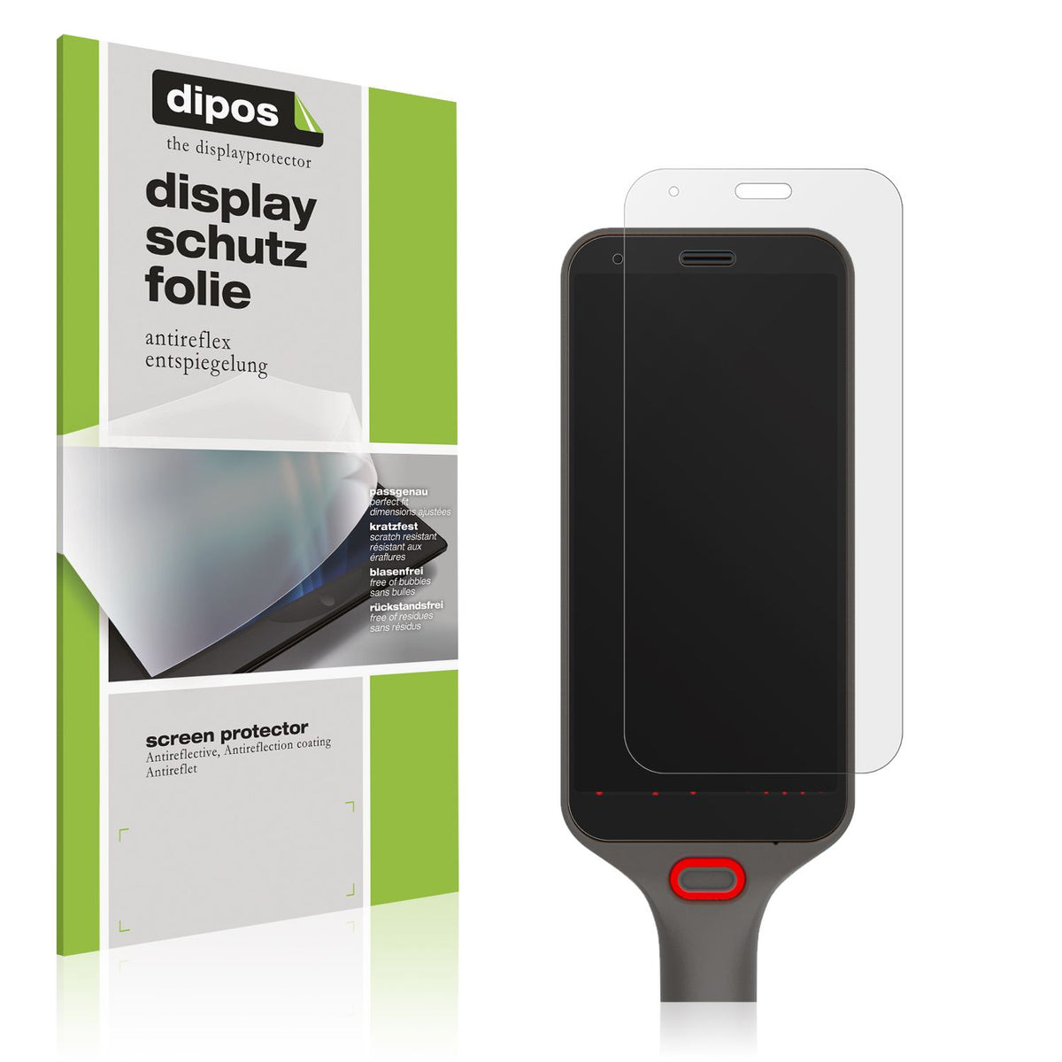 Matte Displayschutzfolie von dipos passend für Honeywell CS32, präziser Zuschnitt und blasenfrei montiert