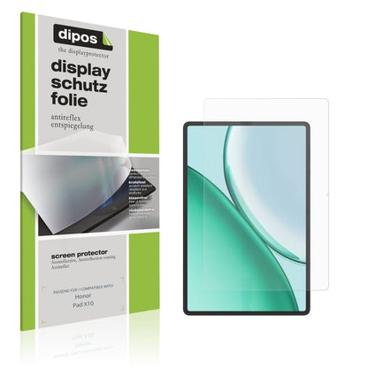 Matte Displayschutzfolie von dipos passend für Honor Pad X10, präziser Zuschnitt und blasenfrei montiert