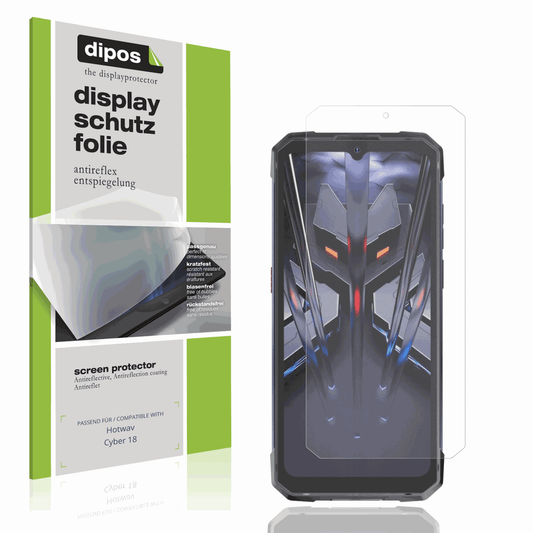Matte Displayschutzfolie von dipos passend für Hotwav Cyber 18, präziser Zuschnitt und blasenfrei montiert