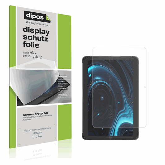 Matte Displayschutzfolie von dipos passend für Hotwav R10 Pro, präziser Zuschnitt und blasenfrei montiert