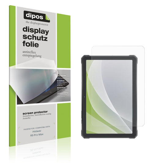 Matte Displayschutzfolie von dipos passend für Hotwav R9 Pro Max, präziser Zuschnitt und blasenfrei montiert