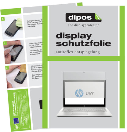 Matte Displayschutzfolie von dipos passend für HP Envy 17 bw0002ng, präziser Zuschnitt und blasenfrei montiert