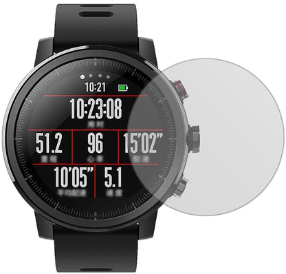 Matte Displayschutzfolie von dipos passend für Huami Amazfit Stratos, präziser Zuschnitt und blasenfrei montiert