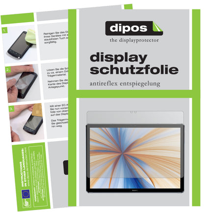 Matte Displayschutzfolie von dipos passend für Huawei MateBook E (2019), präziser Zuschnitt und blasenfrei montiert
