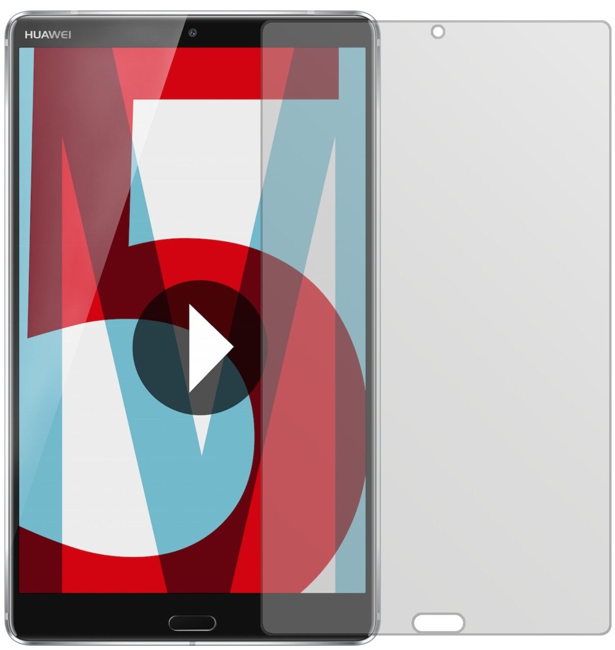 Matte Displayschutzfolie von dipos passend für Huawei Mediapad M5 8 Zoll, präziser Zuschnitt und blasenfrei montiert