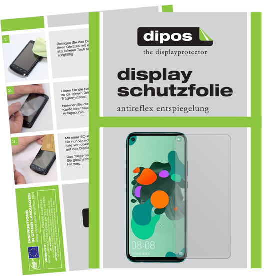 Matte Displayschutzfolie von dipos passend für Huawei nova 5z, präziser Zuschnitt und blasenfrei montiert