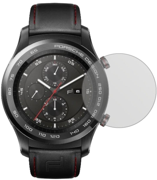 Matte Displayschutzfolie von dipos passend für Huawei Original Porsche Design Smartwatch P9820, präziser Zuschnitt und blasenfrei montiert