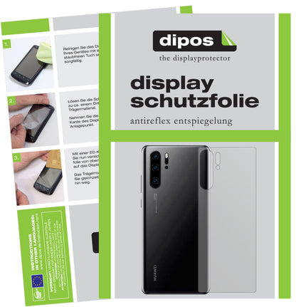Matte Displayschutzfolie von dipos passend für Huawei P30 Pro New Edition Rückseite, präziser Zuschnitt und blasenfrei montiert
