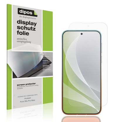 Matte Displayschutzfolie von dipos passend für Huawei Pura 90s Pro Max, präziser Zuschnitt und blasenfrei montiert