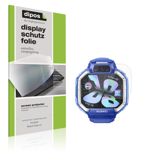 Matte Displayschutzfolie von dipos passend für Huawei Watch Kids X1, präziser Zuschnitt und blasenfrei montiert