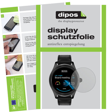 Matte Displayschutzfolie von dipos passend für Hugo Boss Touch, präziser Zuschnitt und blasenfrei montiert