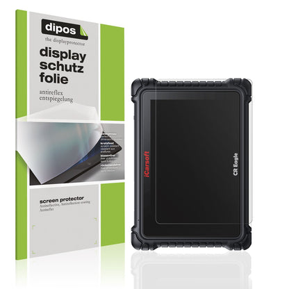 Matte Displayschutzfolie von dipos passend für iCarsoft CR Eagle, präziser Zuschnitt und blasenfrei montiert