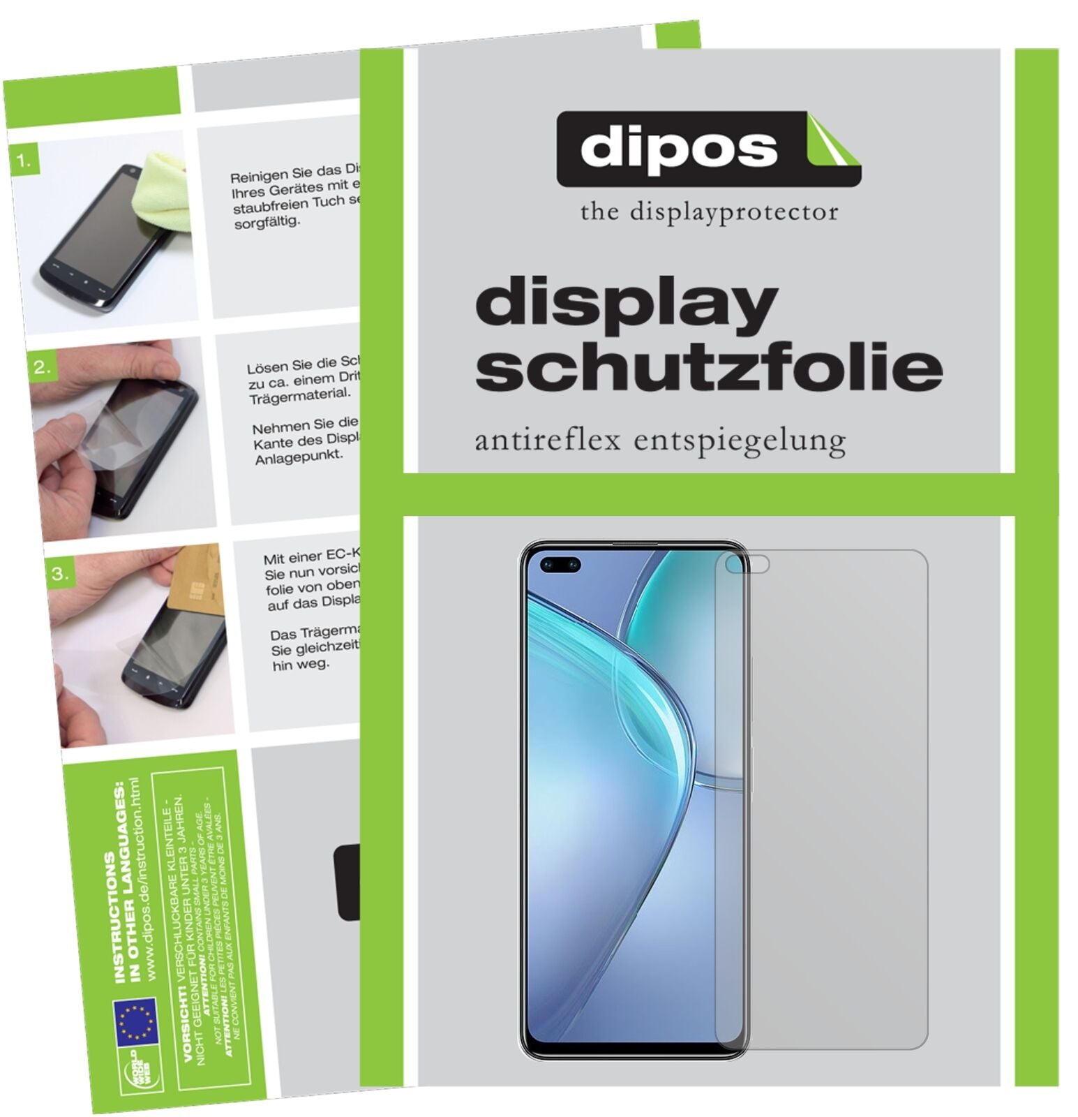 Matte Displayschutzfolie von dipos passend für Infinix Zero 8, präziser Zuschnitt und blasenfrei montiert
