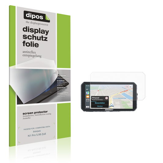 Matte Displayschutzfolie von dipos passend für Innovv N1 Pro 5.99 Zoll, präziser Zuschnitt und blasenfrei montiert