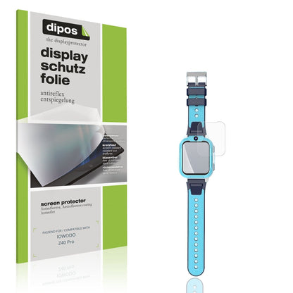 Matte Displayschutzfolie von dipos passend für IOWODO Z40 Pro, präziser Zuschnitt und blasenfrei montiert