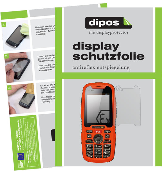 Matte Displayschutzfolie von dipos passend für i.safe MOBILE IS320.1, präziser Zuschnitt und blasenfrei montiert