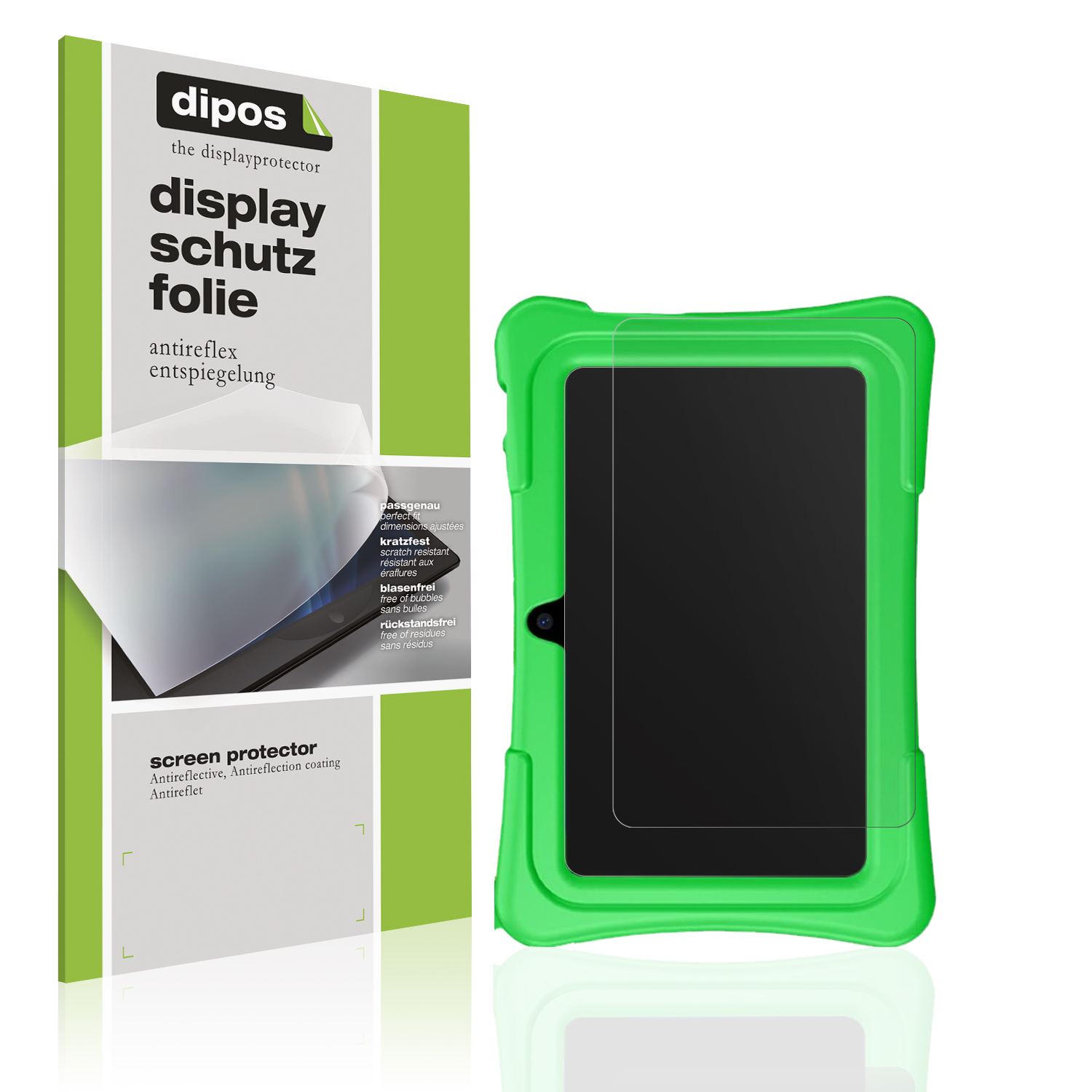 Matte Displayschutzfolie von dipos passend für Jikocxn 7 Zoll Tablet, präziser Zuschnitt und blasenfrei montiert