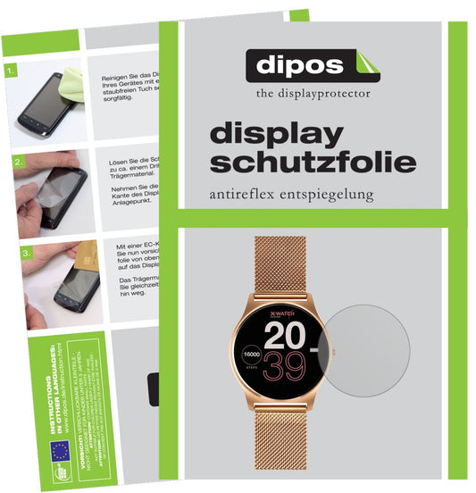 Matte Displayschutzfolie von dipos passend für Joli XW Pro Smartwatch, präziser Zuschnitt und blasenfrei montiert