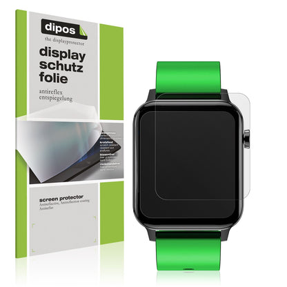 Matte Displayschutzfolie von dipos passend für Judneer 1,4 Zoll Smartwatch, präziser Zuschnitt und blasenfrei montiert
