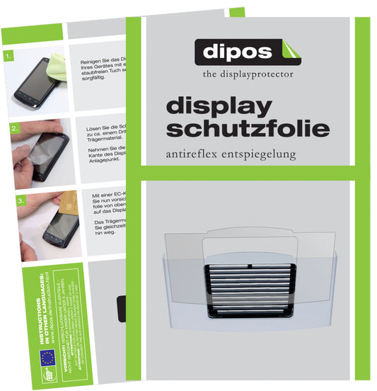 Matte Displayschutzfolie von dipos passend für Jura F Series F7 Tropfblech, präziser Zuschnitt und blasenfrei montiert