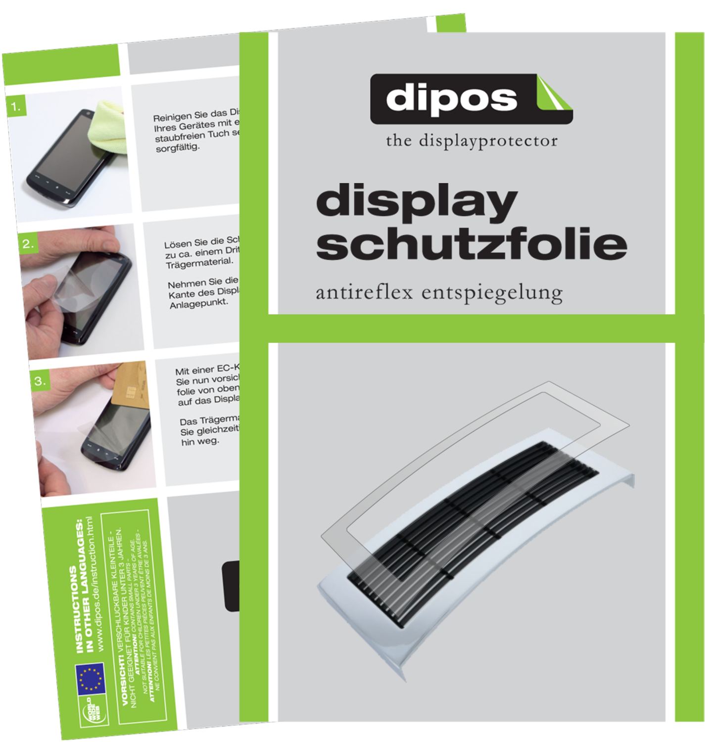Matte Displayschutzfolie von dipos passend für Jura Giga 5 Tropfblech, präziser Zuschnitt und blasenfrei montiert