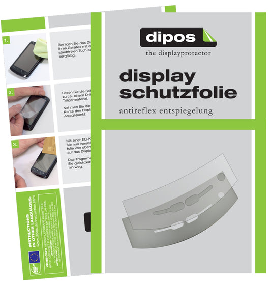 Matte Displayschutzfolie von dipos passend für Jura Impressa J5 + J7 Tropfblech, präziser Zuschnitt und blasenfrei montiert