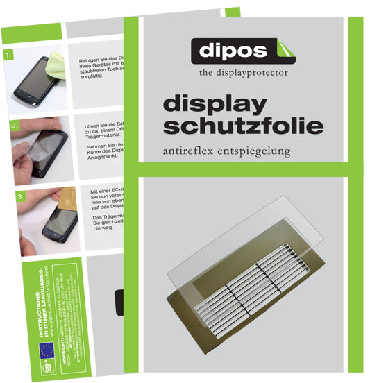 Matte Displayschutzfolie von dipos passend für Jura Z6 Tropfblech, präziser Zuschnitt und blasenfrei montiert