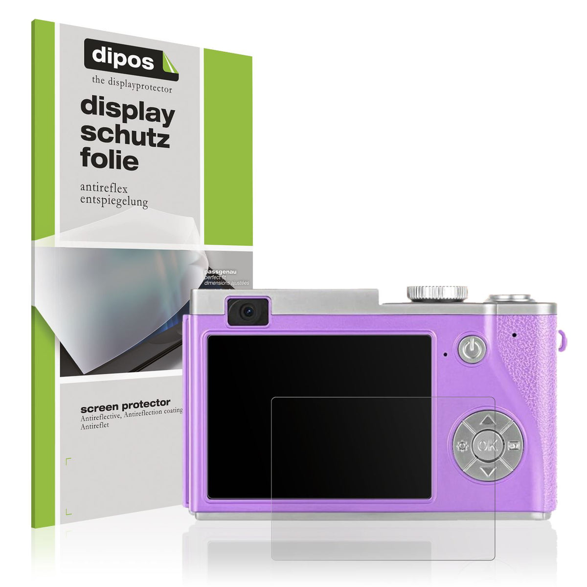 Matte Displayschutzfolie von dipos passend für Jzbulo Q12, präziser Zuschnitt und blasenfrei montiert